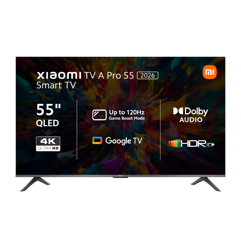 Juice Borx | Xiaomi A Pro 65″ QLED 4K Smart TV (HDR10+, Google TV, Dolby Audio, 60Hz)