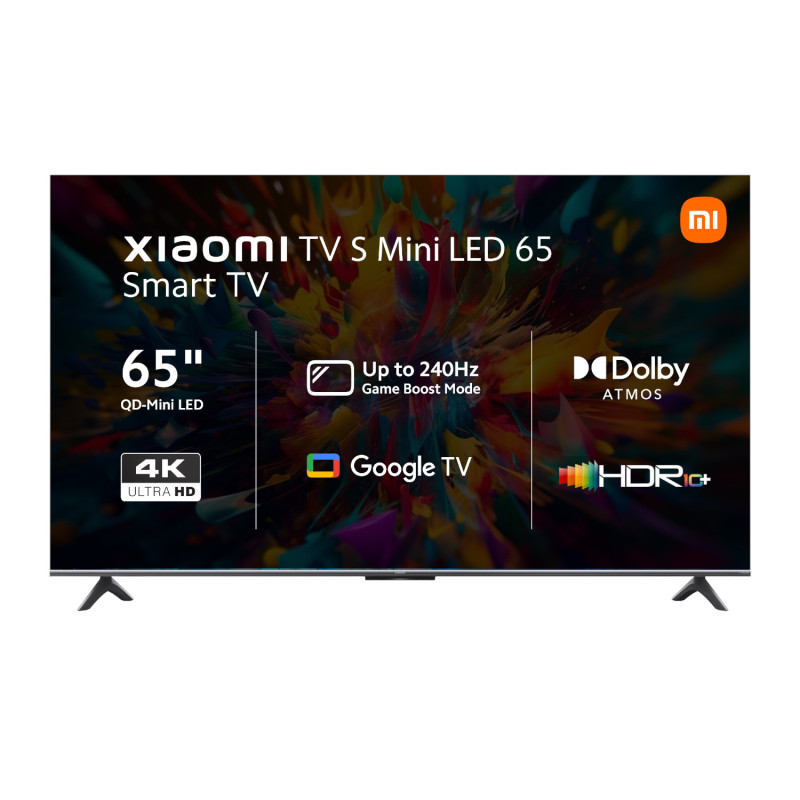 Juice Borx | Xiaomi S 65″ Mini LED 4K Smart TV (HDR10+, Google TV, Dolby Atmos, 144Hz)