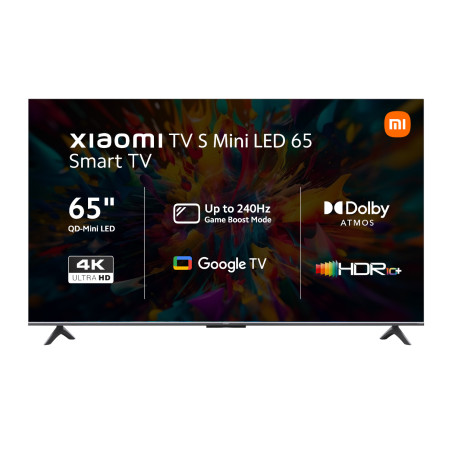 Juice Borx | Xiaomi S 65″ Mini LED 4K Smart TV (HDR10+, Google TV, Dolby Atmos, 144Hz)